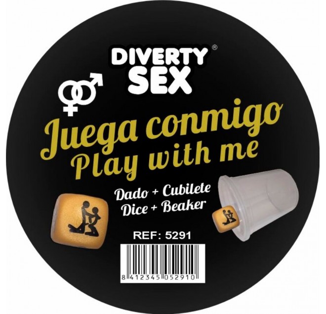 DIABLO PICANTE - DADI DORATI DURI CON POSIZIONI E CUBO