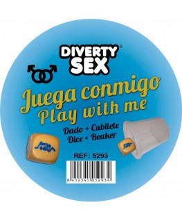 DIABLO PICANTE - DADI DORATI CON POSIZIONI UOMINI E CUBO