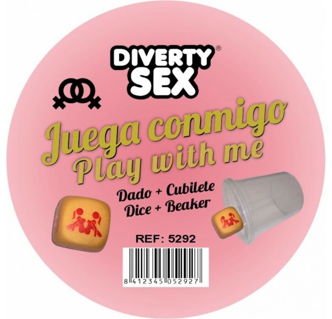 DIABLO PICANTE - DADI DORATI CON POSIZIONI FEMMINILI E CUBO