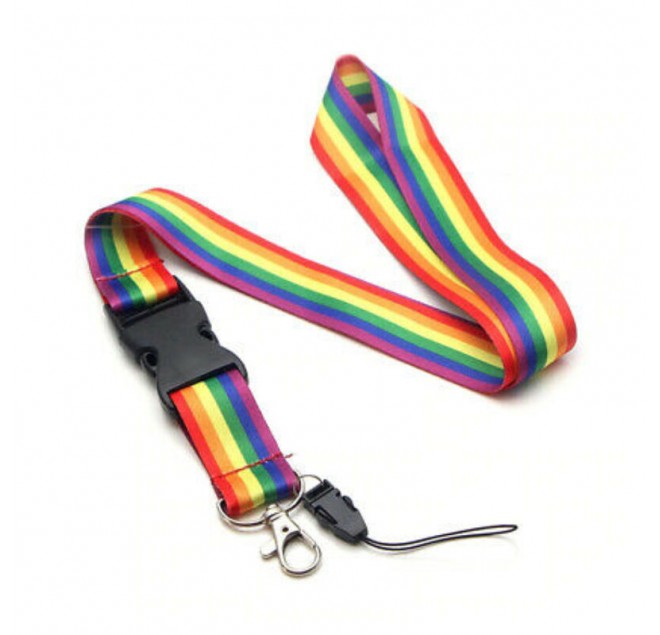 PRIDE - LANYARD CON BANDIERA LGBT