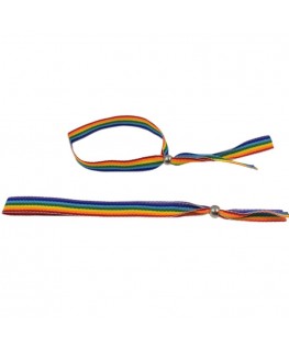 PRIDE - BRACCIALE CON SFERE IN ARGENTO CON BANDIERA LGBT