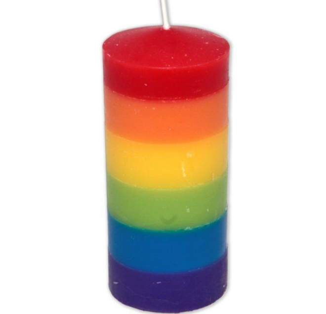 PRIDE - CANDELA GRANDE CON BANDIERA LGBT