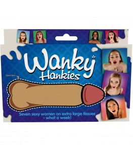 SPENCER & FLEETWOOD - WANKY HANKIES 7 FAZZOLETTI DA DONNA EXTRA LARGE