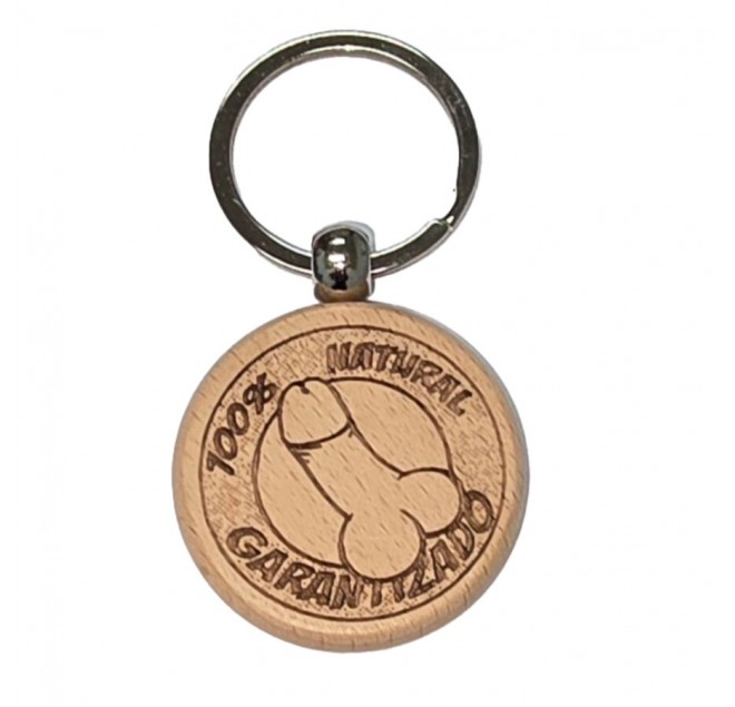 DIABLO PICANTE - PORTACHIAVI IN LEGNO A FORMA DI PENE