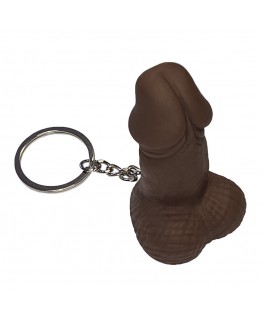 DIABLO PICANTE - PORTACHIAVI FISCHIO A FORMA DI PENE COLOR MULATTO