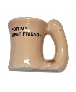 DIABLO PICANTE – TAZZA MAGNETICA IN CERAMICA CON MANICO A FORMA DI PENE “PER IL MIO MIGLIORE AMICO”