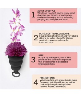 G-VIBE - GCUP COPPA MESTRUALE NERA