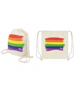 PRIDE - ZAINO CON BANDIERA LGBT IN COTONE