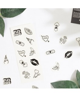 SECRET PLAY - SET DI 10 TATUAGGI TEMPORANEI DELLA COLLEZIONE CANDY