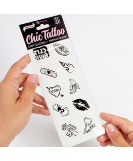 SECRET PLAY - SET DI 10 TATUAGGI TEMPORANEI DELLA COLLEZIONE CANDY