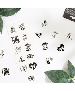 SECRET PLAY - SET DI 10 TATUAGGI TEMPORANEI COLLEZIONE KINKY