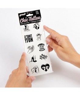 SECRET PLAY - SET DI 10 TATUAGGI TEMPORANEI COLLEZIONE KINKY