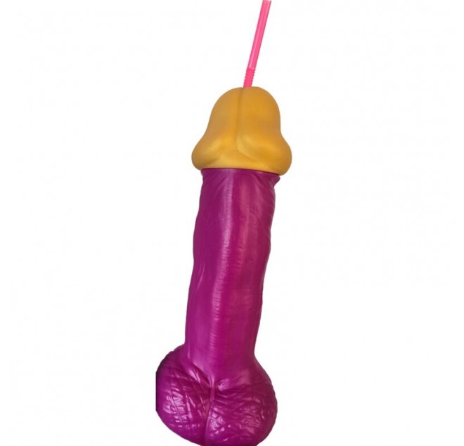 DIABLO PICANTE - PENE IN VETRO DI PLASTICA FUCSIA