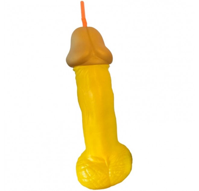 DIABLO PICANTE - COPPA PER PENE IN PLASTICA GIALLA