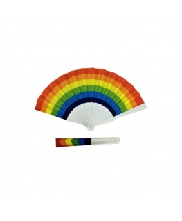 PRIDE - VENTAGLIO IN LEGNO CON BANDIERA ARCOBALENO