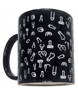 DIABLO PICANTE - TAZZA PENE NERA 370 ML