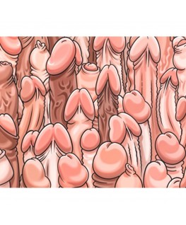 DIABLO PICANTE - TAPPETINO PER MOUSE COLORATO CON DISEGNO DI PENI