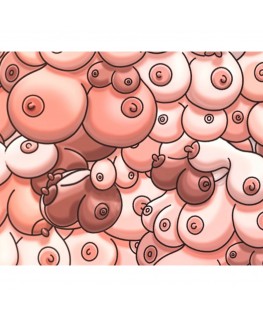 DIABLO PICANTE - TAPPETINO PER MOUSE COLORATO CON DESIGN DI TETTE