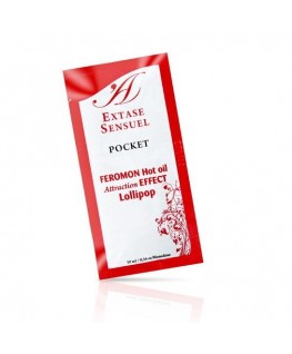 EXTASE SENSUAL - OLIO DA MASSAGGIO AI FEROMONI EFFETTO CALORE LOLLIPOP 10 ML