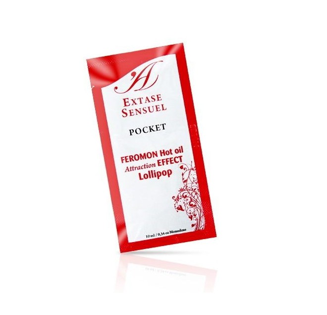 EXTASE SENSUAL - OLIO DA MASSAGGIO AI FEROMONI EFFETTO CALORE LOLLIPOP 10 ML