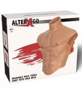 HIDDEN DESIRE - ALTER EGO SILICONE TORSO MASCHILE CAMICIA CON ABS FLESH