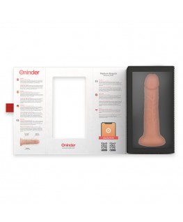 ONINDER - DILDO VIBRATORE MEDIO BOGOTÁ 9 VELOCITÀ NATURALE 20 CM -O- 4.2 CM - APP GRATUITA