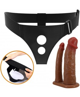 PRETTY LOVE - SLIP KEAVEN HARNESS UNIVERSALE E COMODO DOPPIO DILDO