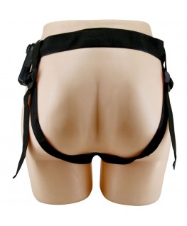 PRETTY LOVE - MARION HARNESS SLIP UNIVERSALE CON DILDO VIBRANTE 19 CM MARRONE