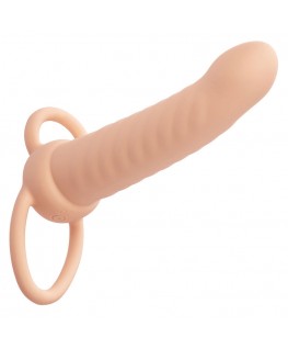CALEXOTICS - MAXX RIBBED DUAL PENETRATOR 10 VIBRAZIONI CARNE