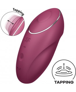 SATISFYER - TAP & CLIMAX 1 VIBRATORE LAY-ON ROSSO