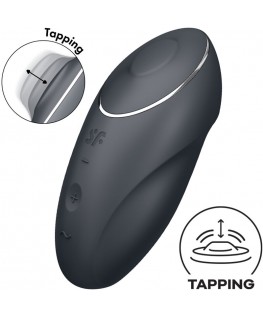 SATISFYER - TAP & CLIMAX 1 VIBRATORE LAY-ON NERO