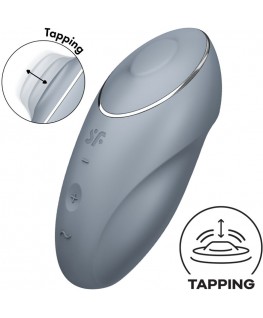 SATISFYER - TAP & CLIMAX 1 VIBRATORE LAY-ON GRIGIO