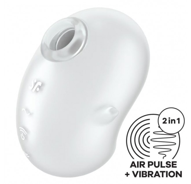 SATISFYER - CUTIE GHOST VIBRATORE LAY-ON BIANCO