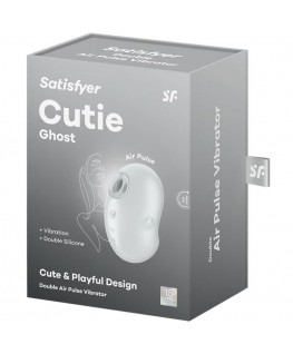 SATISFYER - CUTIE GHOST VIBRATORE LAY-ON BIANCO