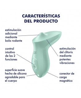 SATISFYER - VIBRATORE EXCITERRR DA APPOGGIO CLITORIDE MENTA