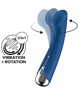 SATISFYER - SPINNING G-SPORT 1 VIBRATORE ROTATORE BLU
