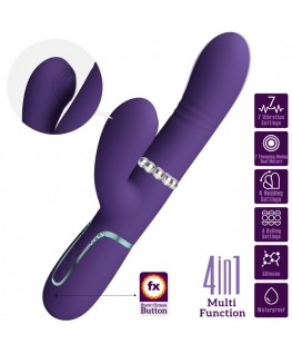 PRETTY LOVE - VIBRATORE MULTIFUNZIONE G-SPOT VIOLA