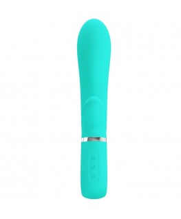 PRETTY LOVE - VIBRATORE MULTIFUNZIONE G-SPOT THOMAS VERDE ACQUA