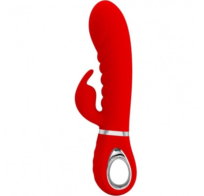 PRETTY LOVE - VIBRATORE MULTIFUNZIONE G-SPOT PRESCOTT ROSSO