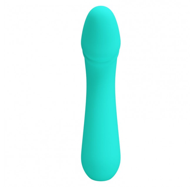 PRETTY LOVE - VIBRATORE RICARICABILE CETUS VERDE ACQUA