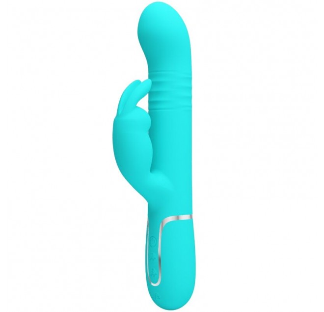 PRETTY LOVE - PERLE VIBRATORE COALE RABBIT VERDE ACQUA