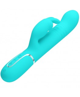 PRETTY LOVE - PERLE VIBRATORE COALE RABBIT VERDE ACQUA