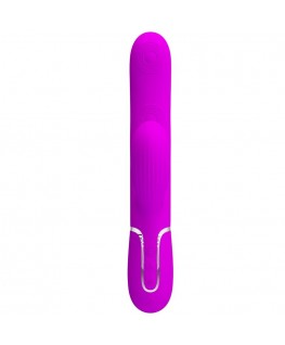 PRETTY LOVE - VIBRATORE MULTIFUNZIONE PERLITA 3 IN 1 G-SPOT VIOLA
