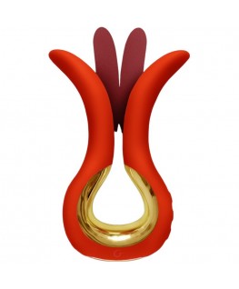 G-VIBE - GVIBE MAXI VIBRATORE CON DUE PUNTE FLESSIBILI CORALLO