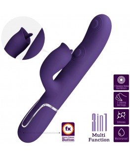 PRETTY LOVE - VIBRATORE CONIGLIO CON VIOLA DA LECCARE