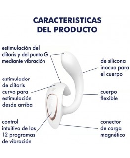 SATISFYER - G FOR GODDESS 1 VIBRATORE CONIGLIO BIANCO