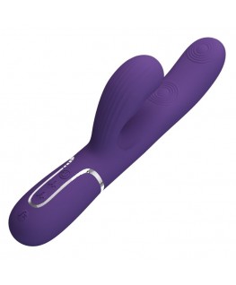 PRETTY LOVE - PERLITA VIBRATORE G-SPOT 3 IN 1 MULTIFUNZIONE VIOLA