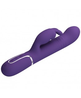 PRETTY LOVE - COALE VIBRATORE CONIGLIO CARBONE 4 EN 1 VIOLA