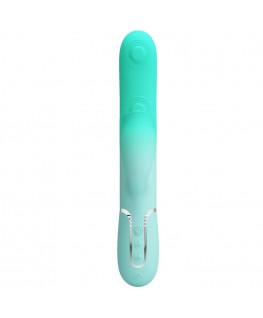 PRETTY LOVE - VIBRATORE MULTIFUNZIONE CONIGLIO GIGI VERDE ACQUA