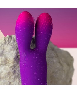 ROCKS-OFF - VIBRATORE FLESSIBILE GLO-GIRL BUNNY VIOLA